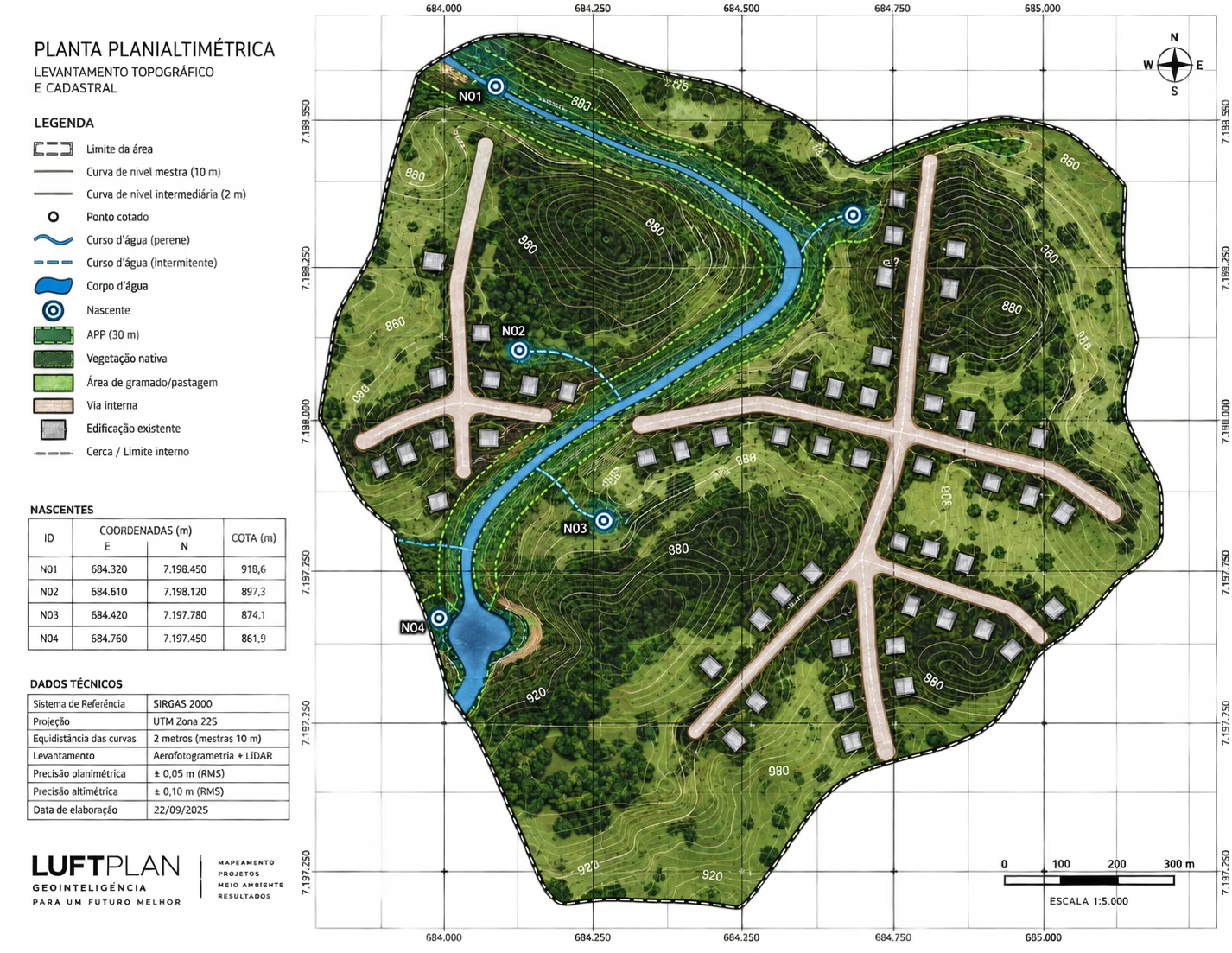 Camada de cartografia